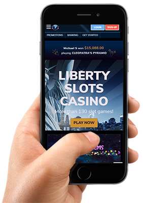 Мобильная версия казино Liberty slots